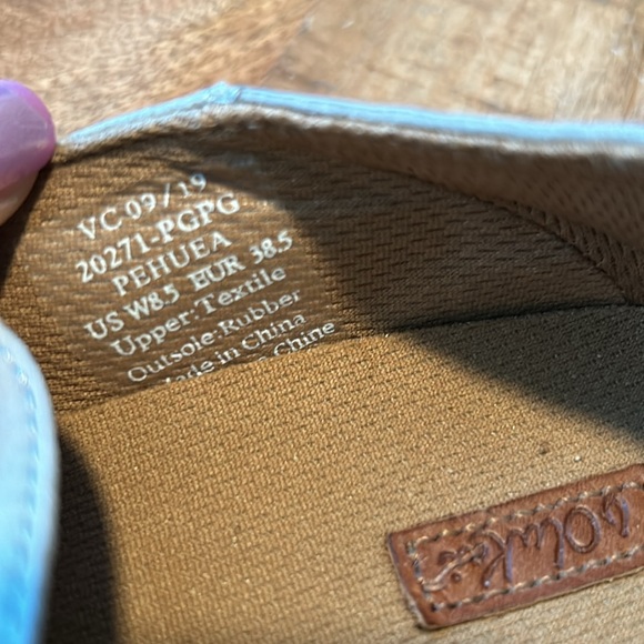 Olukai Powder Blue Slip Ons - Picture 5 of 6